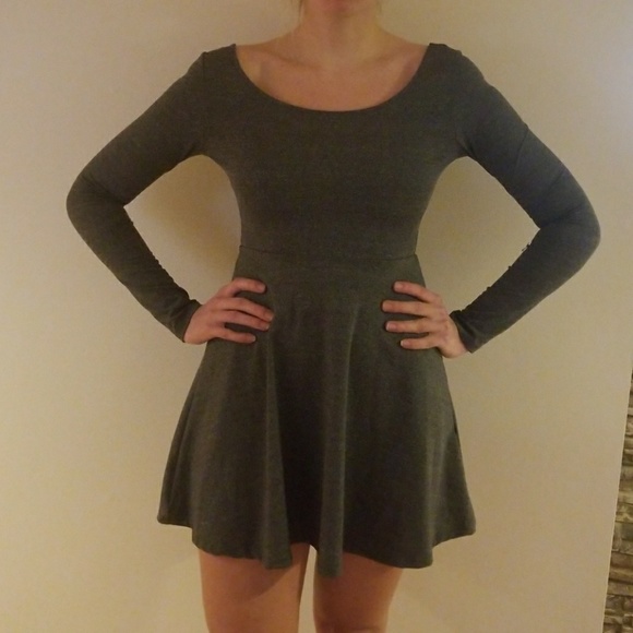 H&M Skater Gray Dress - Picture 2 of 4